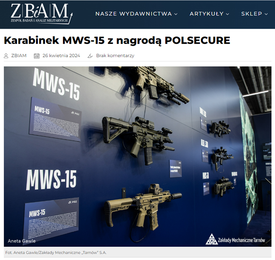 ZBiAM o tarnowskim MWS-15