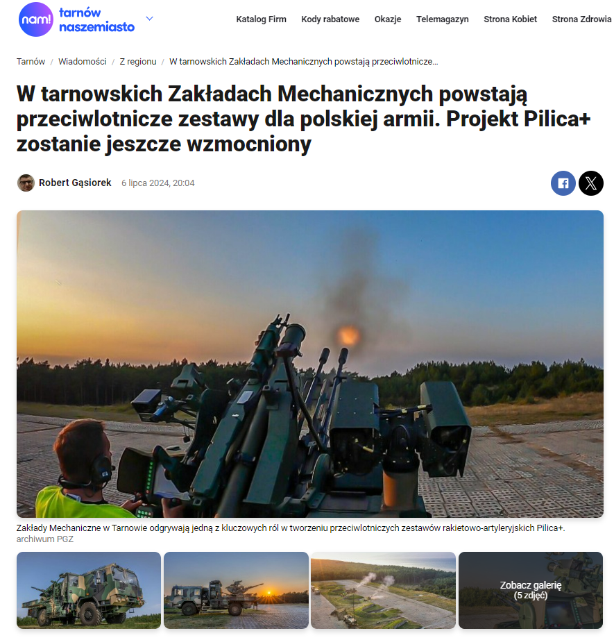 Lokalne media o kolejnej umowie w programie PILICA+